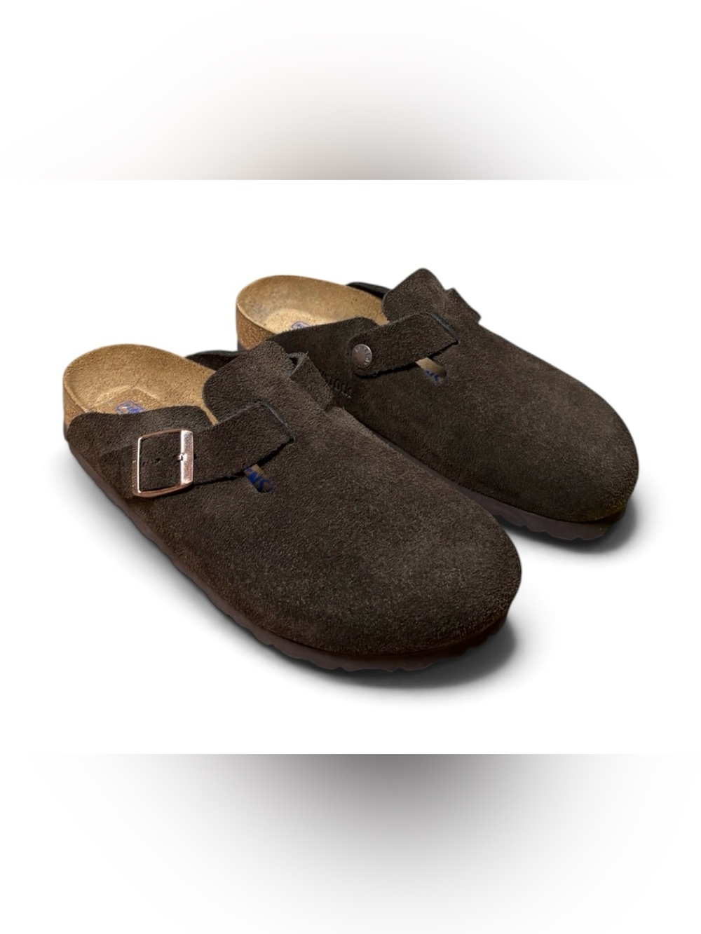 Classic Suede Slip-On Clog - Dark Brown
